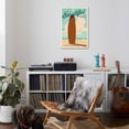 thumbnail image 4 of Art.com Point Pleasant Beach, New Jersey - Life is a Beautiful Ride - Surfboard Letterpress Stretched Canvas Print Wall Art by Lantern Press, 24" x 36", 4 of 4