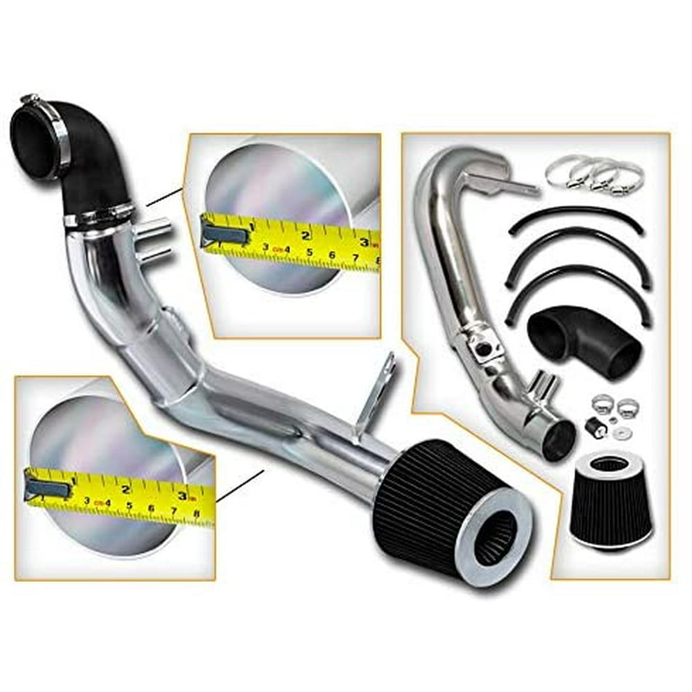 Rtunes Racing Cold Air Intake Kit + Filter Combo BLACK Compatible For