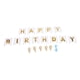 thumbnail image 1 of Juego de decoración con pancarta de feliz cumpleaños y globos con purpurina de 12 pulgadas para niños y adultos que celebran el cumpleaños dorado, 1 of 8
