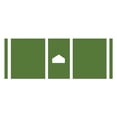 thumbnail image 4 of Lipstore Baseball Hitting Mat Anti Slip Batting Cage Mat for T Ball Teenagers Friends Green, 4 of 8