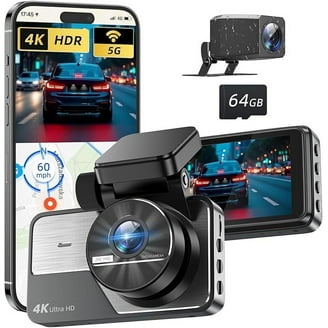 Z-Edge Z3Pro 2K+1080P WiFi Dash Cam, Dual Car Camera with Night