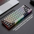 thumbnail image 3 of GEODMAER 65% Gaming Keyboard, Wired Backlit Mini Keyboard, Ultra-Compact Anti-Ghosting No-Conflict 68 Keys Membrane Gaming Wired Keyboard for PC Laptop Windows Gamer, 3 of 8