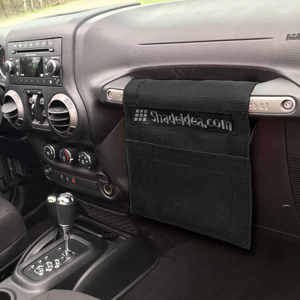 Shadeidea Jeep Wrangler Sunshade JK Unlimited (2018-Current) 4 Door-Black Cage Mesh Screen Sunshade -One time Install 10 years Warranty