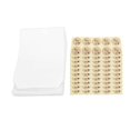 thumbnail image 1 of 100pcs Flat Paper Bags with 100 Count Stickers Self Adhesive White Translucent Paper Snack Bags for Nail Jewelry Candy Wedding, 1 of 4