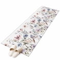 thumbnail image 2 of Botanical Flowers Runner Rug 2x6 FT, Non Slip Hallway Carpet, Watercolor Farmhouse Floral Herbs Washable Soft Floor Carpet Throw Runner Carpet Long Rug for Entryway Kitchen Bedside Sliding Door, 2 of 9