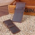 thumbnail image 2 of 2 uds. Portalápices De Cuero Hecho A Mano, Estuche Para Plumas Múltiples, Funda Protectora Para Bolígrafo De Cuero De Caballo Loco - Marrón, 2 of 5