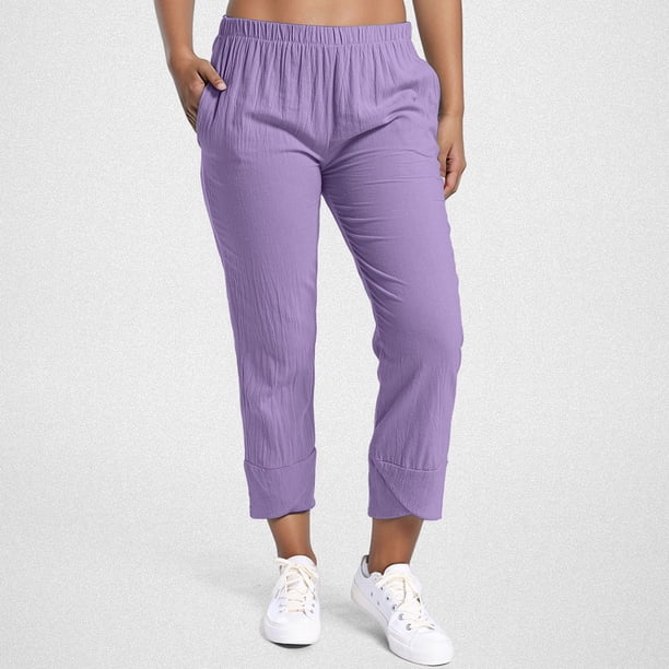 WILLBEST Pantalones Casuales elegantes para Mujer para Uso Diario Cómodo: Ideales para el Hogar y Actividades de Ocio. XXXXL