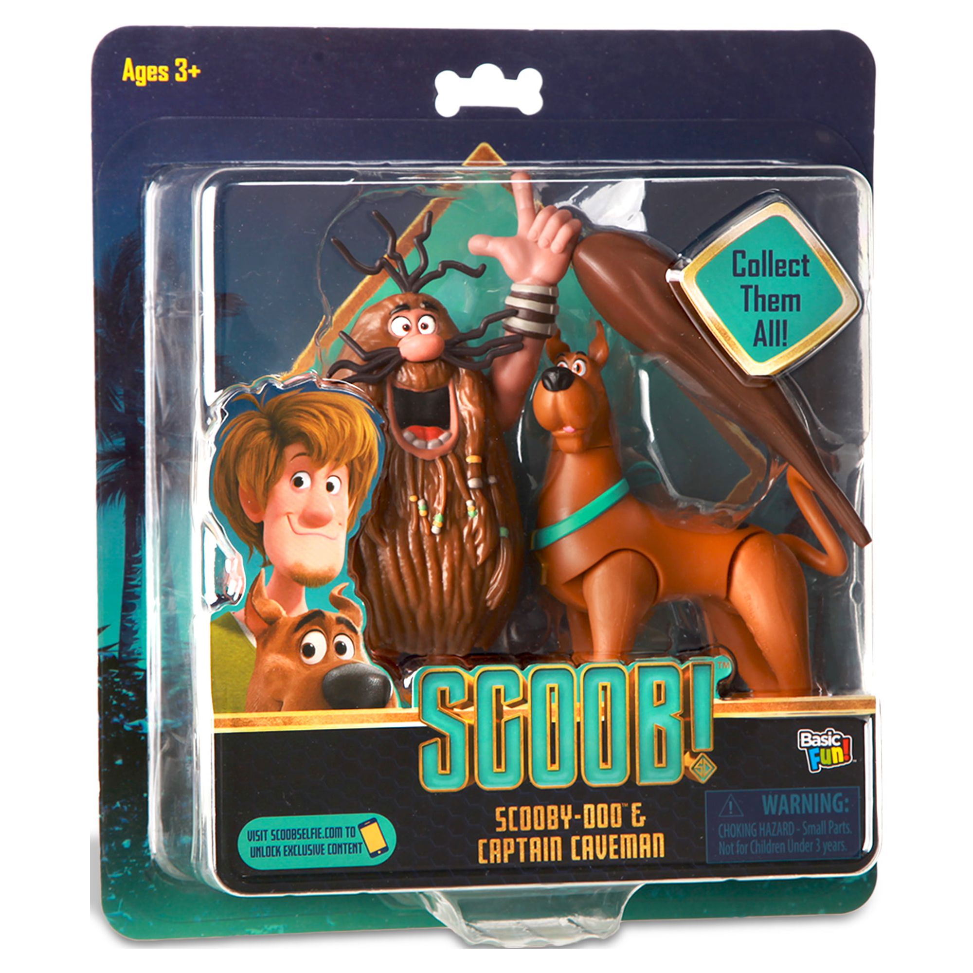 Scoob! 6" Action Figures 2 Pack - Scooby Doo and Captain Caveman (Walmart Exclusive) - image 5 of 11