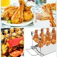 thumbnail image 1 of Chicken Leg and Wing Rack for Grill Smoker Oven Easy to Use 14 Slots Chicken Leg Rack Stainless Steel Chicken Wing Rack Chicken Drumstick Holder for Perfect Cook, 1 of 9