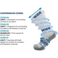 thumbnail image 6 of OrthoSleeve Wellness Compression Socks Crew Neuropathy Socks for Foot Pain, White Wide/XLarge, 6 of 6