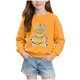 thumbnail image 2 of Cowsor Girls Sweatshirts Kids Cute Graphic Crewneck Pullover Tops Xmas Long Sleeve Holiday Shirts, 2 of 6