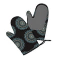thumbnail image 5 of Hirioo Mandala for Silicone Oven Mitts for BBQ, Baking, Cooking, Set of 2, Heat Resistant 260℃, Non-Slip Kitchen Essentials, 5 of 6