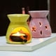thumbnail image 2 of Warmself Quemador de Aceite Esencial de Cerámica Amarilla Portavelas Difusor de Aroma Decorativo, 2 of 5