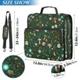 thumbnail image 2 of FORMRS Zipper Binder with Shoulder Strap 2-inch Ring 500 Sheet Capacity File Bag, Green Forest Pattern, 2 of 5