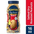 thumbnail image 2 of PLANTERS Salted Dry Roasted Peanuts, Party Snacks, Plant Based Protein 16 oz Jar, 2 of 15