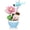 7338 Dragonfly Lotus, variant on Mini Flower Bonsai with Cute Insects Lotus Dragonfly - DIY Potted Plant Building Blocks for Kids and Adults, Botanical Collection Decor Toy