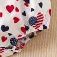 thumbnail image 4 of WUANDIXFA Baby Girl Summer 4th of July Baby Girl Outfits Stars Print Sleeveless Romper Straps Bodysuit Cute Fourth of July Outfit White,0-3 Months, 4 of 8