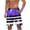 Dark Blue#1, variant on Juesizh Swim Trunks Men Plus Size Drawstring Elastic Waist Shorts Casual Fashion Print Pockets Summer Beach Shorts, S-5XL