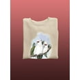 thumbnail image 3 of Pastel Parrots Iv Sweatshirt Men -John Gould Designs, Male Large, 3 of 4