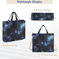 thumbnail image 6 of FORMRS Womens Corduroy Tote Bag Crossbody Shoulder Purse Handbag with Detachable Strap, Watercolor Galaxy, 6 of 7