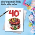 thumbnail image 5 of 1 Large Birthday Card (8.5 x 11 Inch) - Big Day Milestones 40 J7060EMBG, 5 of 6