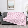 thumbnail image 2 of Rateoe Cute Pig Pattern Flannel Throw Blanket, Ultra-soft Blanket for Bed, Couch, Car, Hypoallergenic Anti-pilling blanket-80"x60"(Horizontal), 2 of 6