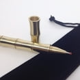 thumbnail image 3 of Clearance!Yuehao Copper Superfine Pen Stationery Pen Minimalism Gold Ballpoint Brass Pure Stationery, Brass Nib With Bamboo Joint, Mirror Finish1 X Brass Pen, 1 X Pen Refill, 1 X Pen Casepen, 3 of 5