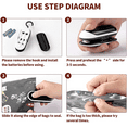 thumbnail image 3 of 3PACK Mini Bag Sealer, Portable Heat Vacuum Sealers Plastic Sealer, Chip Bag Sealer, 2 in 1 Heat Seal and Cutter Mini Food Sealer For Plastic Bags Mini Portable Sealer, Bag Sealer, 3 of 9