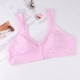 thumbnail image 2 of zuwimk Bras For Women,Women's Front Closure Plus Size Seamless Comfort Underwire Bra Pink,42, 2 of 3