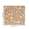 thumbnail image 3 of NWOKYZGH Wrapping Paper, Kraft Paper - Christmas Balls, Christmas Bows, Snowflower - 1 Roll - 17" x 118" per Roll, 3 of 6