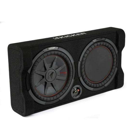 Kicker 48TRTP122 subwoofer delgado de 12 pulgadas con caja de radiador pasivo, 2 ohmios