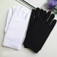 thumbnail image 4 of 1 par de guantes de licra para primavera y verano para hombre, de etiqueta, blancos y negros, finos y elásticos, para bailar, ajustados, con joyas blancas, 4 of 5