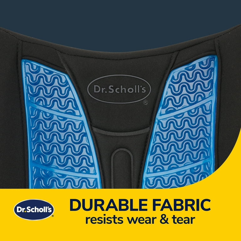 Dr. Scholl s Black Massaging Gel Lumbar Seat Cushion 46101WDI 2.38 lb Walmart