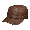 thumbnail image 1 of MEN'S Genuine Leather Baseball Cap Hat Brand New Leather Caps Hats, 1 of 5