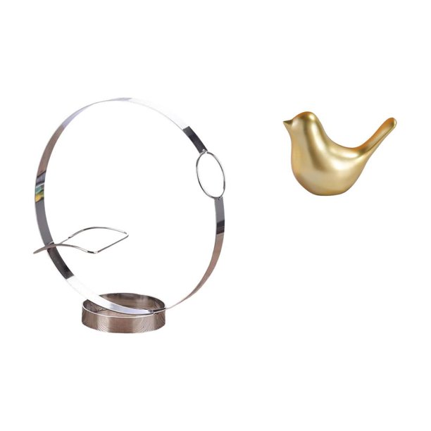 Elegante Organizador De Botellas De Metal Con Figura De Pájaro Dorado, Decoración Moderna Para El Hogar, Soporte Para Exhibir Botellas Para Sala De Estar, Oficina, Repisa, Inauguración De La