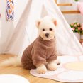 thumbnail image 5 of Ropa de invierno acogedora para perros con anillo de tracción, ropa cálida para mascotas de 4 patas, de doble cara, gruesa y de felpa larga con cuello alto, 5 of 5