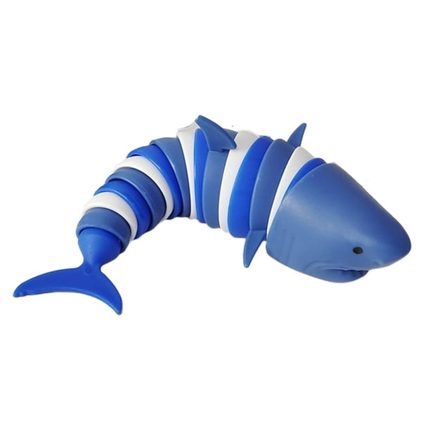 Juguete de Oruga elástico Articulado 3D Baoblaze juguete Montessori sensorial azul