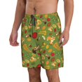 thumbnail image 2 of Rocae Squirrel And Fox In The Forest for Men's Beach Shorts Casual Elastic Waist Drawstring Summer Beach Shorts,S-3XL-XX-Large, 2 of 6