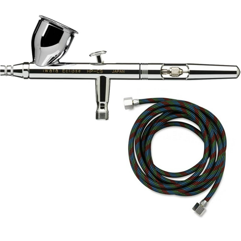 Iwata Eclipse HP CS Airbrush Set with Cool Runner II Dual Fan Air  Compressor Kit, All-Purpose Gravity Feed, 0.35mm Tip 