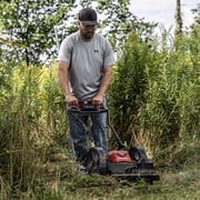 Earthquake 60V Walk Behind String Mower, Includes Two 4Ah Batteries, 22” Cutting Diameter, Three Cutting Speed Dial, 14” Never-Go-Flat Wheels, Easy Assembly, Adjustable Handlebar, 44965
