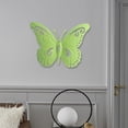 thumbnail image 3 of Decoración de pared de mariposas 3D Fernando Estatua de Metal Verde claro, 3 of 8
