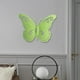 thumbnail image 3 of Figura decorativa de mariposa 3D para pared, estatua colgante, decoración de mariposas de metal para Verde claro, 3 of 8
