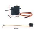 thumbnail image 3 of Motor sin escobillas con ESC Metal disipador 17g Servo piezas de repuesto para sd1603 sd1604 RC coche reemplazar Accesorios, 3 of 8