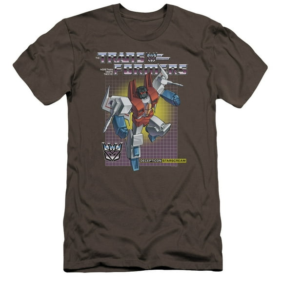 Transformer S/Starscream HBO S/S Adult 30/1 T-Shirt Charcoal