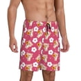 thumbnail image 2 of Sikiie Piggy Sunflower Mens Pajama Shorts, Lightweight Lounge Pant with Pockets Soft Sleep Pj Shorts for MenXX-Large, 2 of 6
