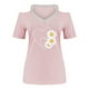thumbnail image 3 of Camisetas Casuales para Mujeres Correa de Hombro de Verano Camiseta con Cuello en V, Manga Corta Top Ligero para el Hogar Y la Fiesta, 3 of 5