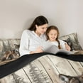 thumbnail image 5 of Feelyou Jungle Wildlife Wolf Queen Comforter Set, Countryside Animal Bedding Sets, Rustic Wooden Plank Reversible Bedding Comforter Set, Microfiber Bedroom Decor, 3 Pieces, 5 of 8