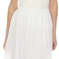 thumbnail image 4 of White Mark Women's Chiffon Pleated Midi Skirt, 4 of 6
