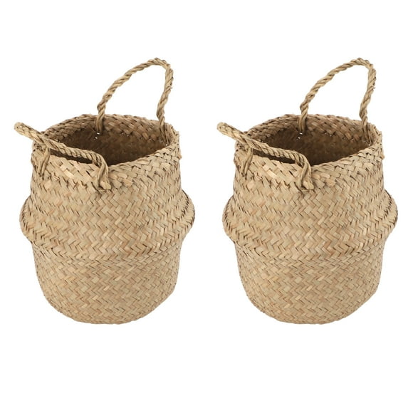 Woven Seagrass Basket, Beautiful Seagrass Plant Basket For Decoration