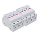 thumbnail image 1 of Base portafusibles RT18-63X con luz LED para montaje en riel, para fusible RO16 de 14 x 51 mm, 63 A, 500-690 V, 3 polos, 1 of 14